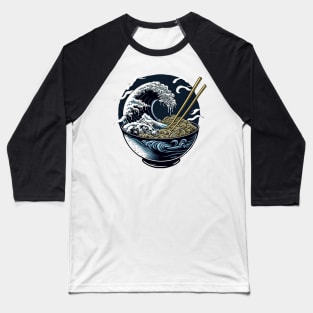 The great wave off kanagawa Ramen Bowl Baseball T-Shirt